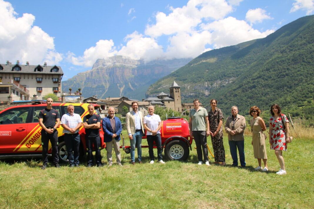 Momento de la presentación de ECOFIRE en Torla